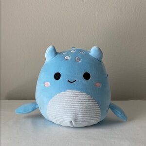 Squishmallows Lune the Blue Loch Ness Monster Plush